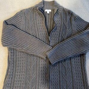 Charter Club full zip sweater in 1X